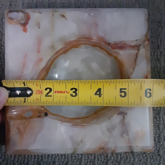 Vintage Onyx Ashtray/ Smudge Bowl- Excellent Condition - Picture 8 of 8